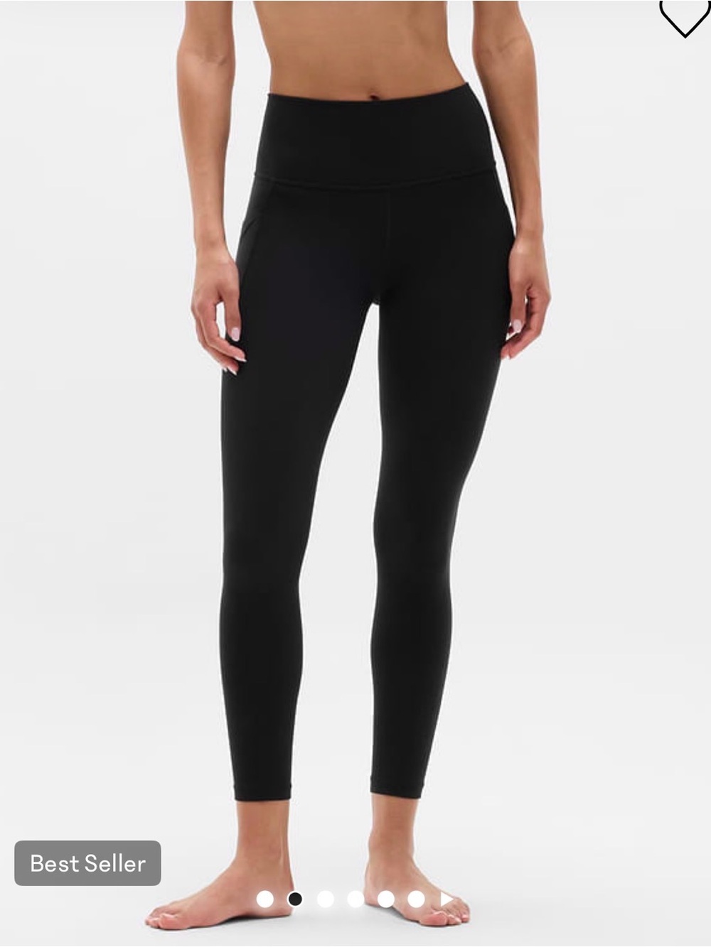 Athleta Salutation Stash 7/8 Legging in Black